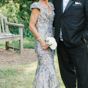 Beautiful beaded Mother-of-the-groom dress!